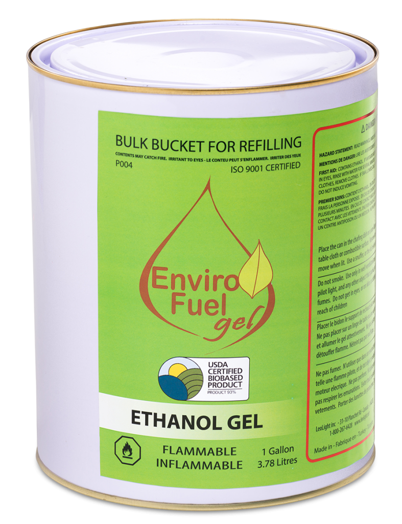 Boite gel de chauffe ethanol 225 gr