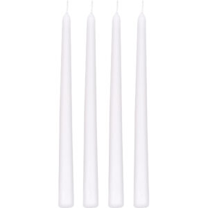 10" Tapered Candles- White